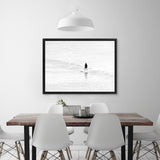 Shop Surfer Photo Canvas Print-Boho, Coastal, Landscape, People, Photography Canvas Prints, View All, White-framed wall decor artwork