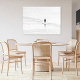 Shop Surfer Photo Canvas Print-Boho, Coastal, Landscape, People, Photography Canvas Prints, View All, White-framed wall decor artwork