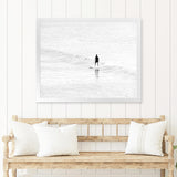 Shop Surfer Photo Art Print-Boho, Coastal, Landscape, People, Photography, View All, White-framed poster wall decor artwork