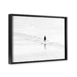 Shop Surfer Photo Canvas Print-Boho, Coastal, Landscape, People, Photography Canvas Prints, View All, White-framed wall decor artwork