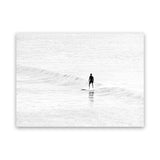 Shop Surfer Photo Canvas Print-Boho, Coastal, Landscape, People, Photography Canvas Prints, View All, White-framed wall decor artwork