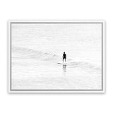 Shop Surfer Photo Canvas Print-Boho, Coastal, Landscape, People, Photography Canvas Prints, View All, White-framed wall decor artwork