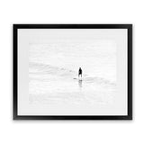 Shop Surfer Photo Art Print-Boho, Coastal, Landscape, People, Photography, View All, White-framed poster wall decor artwork