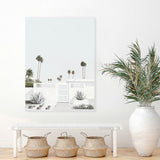 Shop Palm Springs Doorway 3 (Light) Canvas Art Print-Boho, Botanicals, Coastal, Neutrals, Portrait, Tropical, View All-framed wall decor artwork