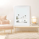 Shop Palm Springs Doorway 3 (Light) Art Print-Boho, Botanicals, Coastal, Neutrals, Portrait, Tropical, View All-framed painted poster wall decor artwork