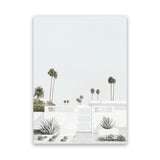 Shop Palm Springs Doorway 3 (Light) Canvas Art Print-Boho, Botanicals, Coastal, Neutrals, Portrait, Tropical, View All-framed wall decor artwork