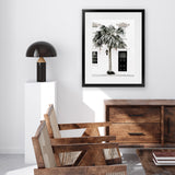 Shop Palm House II Photo Art Print-Boho, Coastal, Green, Hamptons, Photography, Portrait, Tropical, View All, White-framed poster wall decor artwork