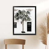Shop Palm House II Photo Art Print-Boho, Coastal, Green, Hamptons, Photography, Portrait, Tropical, View All, White-framed poster wall decor artwork