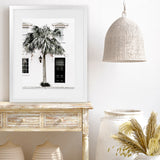 Shop Palm House II Photo Art Print-Boho, Coastal, Green, Hamptons, Photography, Portrait, Tropical, View All, White-framed poster wall decor artwork