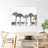 Shop Miami II Photo Canvas Art Print-Boho, Coastal, Green, Hamptons, Landscape, Photography, Photography Canvas Prints, Tropical, View All, White-framed wall decor artwork