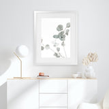 Shop Eucalyptus I Photo Art Print-Botanicals, Florals, Green, Photography, Portrait, View All, White-framed poster wall decor artwork