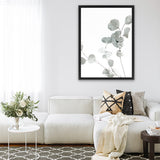 Shop Eucalyptus I Photo Canvas Art Print-Botanicals, Florals, Green, Photography, Photography Canvas Prints, Portrait, View All, White-framed wall decor artwork
