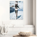 Shop Pool Days Photo Canvas Art Print-Blue, People, Photography, Photography Canvas Prints, Portrait, View All-framed wall decor artwork