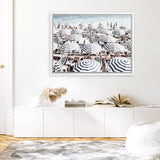 Shop Amalfi Summer Photo Canvas Art Print-Amalfi Coast Italy, Blue, Coastal, Hamptons, Landscape, Photography, Photography Canvas Prints, Tropical, View All-framed wall decor artwork