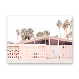 Shop Palm Springs Pink Building Photo Art Print-Boho, Landscape, Neutrals, Photography, Pink, View All-framed poster wall decor artwork