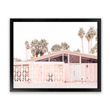Shop Palm Springs Pink Building Photo Art Print-Boho, Landscape, Neutrals, Photography, Pink, View All-framed poster wall decor artwork