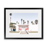 Shop Palm Springs Pink Door Photo Art Print-Boho, Green, Landscape, Photography, Pink, Tropical, View All-framed poster wall decor artwork