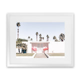 Shop Palm Springs Pink Door Photo Art Print-Boho, Green, Landscape, Photography, Pink, Tropical, View All-framed poster wall decor artwork