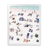 Shop Beach Bathers II Art Print-Amalfi Coast Italy, Coastal, Neutrals, Portrait, Tropical, View All-framed painted poster wall decor artwork