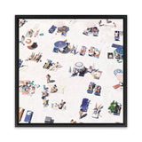 Shop Beach Bathers II (Square) Canvas Art Print-Coastal, Neutrals, People, Square, Tropical, View All-framed wall decor artwork