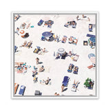 Shop Beach Bathers II (Square) Canvas Art Print-Coastal, Neutrals, People, Square, Tropical, View All-framed wall decor artwork