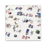 Shop Beach Bathers II (Square) Art Print-Coastal, Neutrals, People, Square, Tropical, View All-framed painted poster wall decor artwork