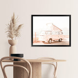 Shop Road Trip I Photo Art Print-Boho, Coastal, Landscape, Orange, Photography, Pink, Tropical, View All-framed poster wall decor artwork