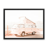 Shop Road Trip I Photo Canvas Art Print-Boho, Coastal, Landscape, Orange, Photography, Photography Canvas Prints, Pink, Tropical, View All-framed wall decor artwork