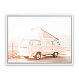 Shop Road Trip I Photo Canvas Art Print-Boho, Coastal, Landscape, Orange, Photography, Photography Canvas Prints, Pink, Tropical, View All-framed wall decor artwork