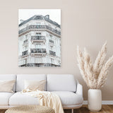 Shop Paris Building I Canvas Art Print-Grey, Hamptons, Portrait, View All, White-framed wall decor artwork