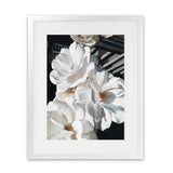 Shop Springtime Blooms Art Print-Black, Florals, Hamptons, Portrait, View All, White-framed painted poster wall decor artwork