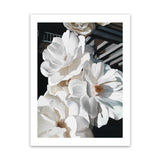 Shop Springtime Blooms Art Print-Black, Florals, Hamptons, Portrait, View All, White-framed painted poster wall decor artwork