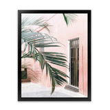 Shop Palm Doorway I Art Print-Boho, Coastal, Green, Pink, Portrait, Tropical, View All-framed painted poster wall decor artwork