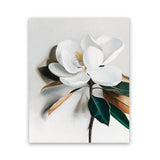 Shop White Magnolia I Art Print-Florals, Hamptons, Portrait, View All, White-framed painted poster wall decor artwork