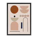 Shop Abstract I Canvas Art Print-Brown, Neutrals, Pink, Portrait, View All-framed wall decor artwork