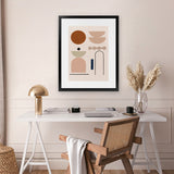 Shop Abstract I Art Print-Brown, Neutrals, Pink, Portrait, View All-framed painted poster wall decor artwork