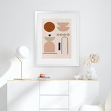 Shop Abstract I Art Print-Brown, Neutrals, Pink, Portrait, View All-framed painted poster wall decor artwork