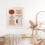 Shop Abstract I Art Print-Brown, Neutrals, Pink, Portrait, View All-framed painted poster wall decor artwork