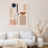 Shop Abstract II Canvas Art Print-Abstract, Neutrals, Orange, Pink, Portrait, View All-framed wall decor artwork