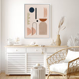 Shop Abstract II Canvas Art Print-Abstract, Neutrals, Orange, Pink, Portrait, View All-framed wall decor artwork