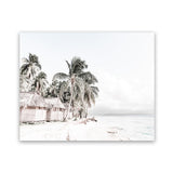 Shop Island Huts Photo Art Print-Boho, Coastal, Green, Landscape, Photography, View All, White-framed poster wall decor artwork