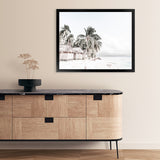 Shop Island Huts Photo Art Print-Boho, Coastal, Green, Landscape, Photography, View All, White-framed poster wall decor artwork