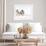 Shop Island Huts Photo Art Print-Boho, Coastal, Green, Landscape, Photography, View All, White-framed poster wall decor artwork