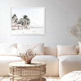 Shop Island Huts Photo Art Print-Boho, Coastal, Green, Landscape, Photography, View All, White-framed poster wall decor artwork