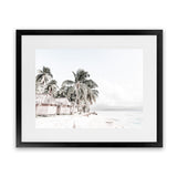 Shop Island Huts Photo Art Print-Boho, Coastal, Green, Landscape, Photography, View All, White-framed poster wall decor artwork