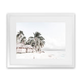 Shop Island Huts Photo Art Print-Boho, Coastal, Green, Landscape, Photography, View All, White-framed poster wall decor artwork