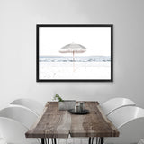 Shop Sun Parasol Photo Canvas Art Print-Boho, Coastal, Hamptons, Landscape, Photography, Photography Canvas Prints, View All, White-framed wall decor artwork