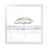 Shop Sun Parasol (Square) Photo Art Print-Boho, Coastal, Hamptons, Photography, Square, View All, White-framed poster wall decor artwork