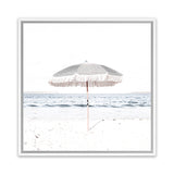 Shop Sun Parasol (Square) Photo Canvas Art Print-Boho, Coastal, Hamptons, Photography, Photography Canvas Prints, Square, View All, White-framed wall decor artwork