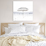 Shop Sun Parasol (Square) Photo Canvas Art Print-Boho, Coastal, Hamptons, Photography, Photography Canvas Prints, Square, View All, White-framed wall decor artwork